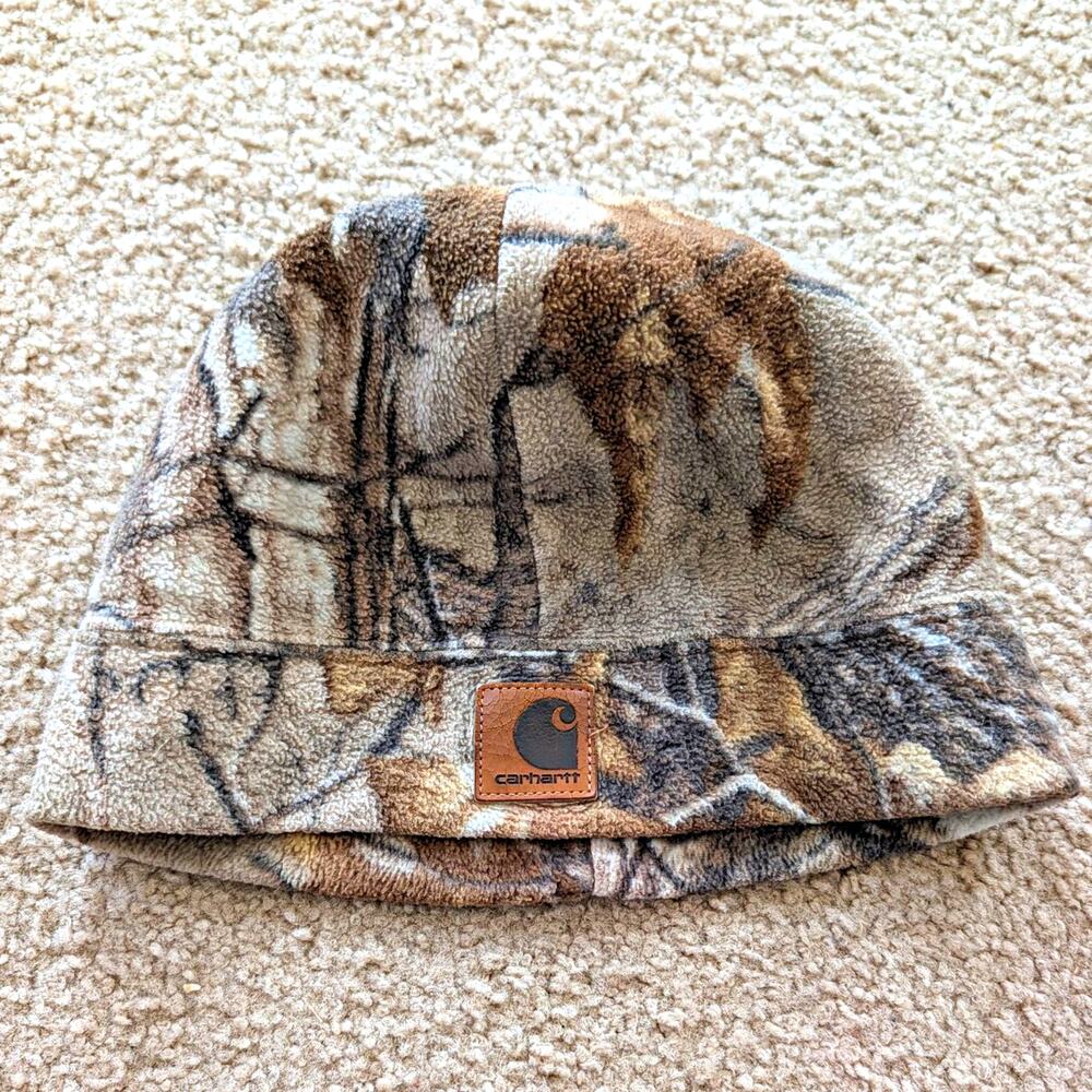 Carhartt Camouflage Fleece Beanie Hat Men’s One Size Outdoor Hunting